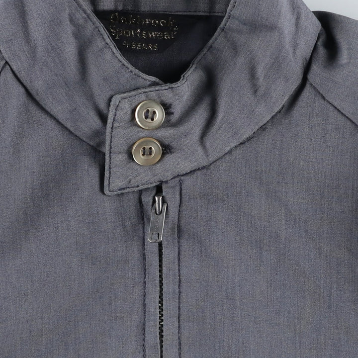 1960s-1970'S Sears OAKBROOK SPORTSWEAR Harrington Jacket Swing Top, Men's Size L (approx.), Vintage unclear gray type Vintage Second Hand
