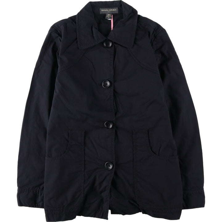 2000'S Banana Republic Hunting Jacket, Women's Size XL (approx.) cotton black type Vintage Second Hand