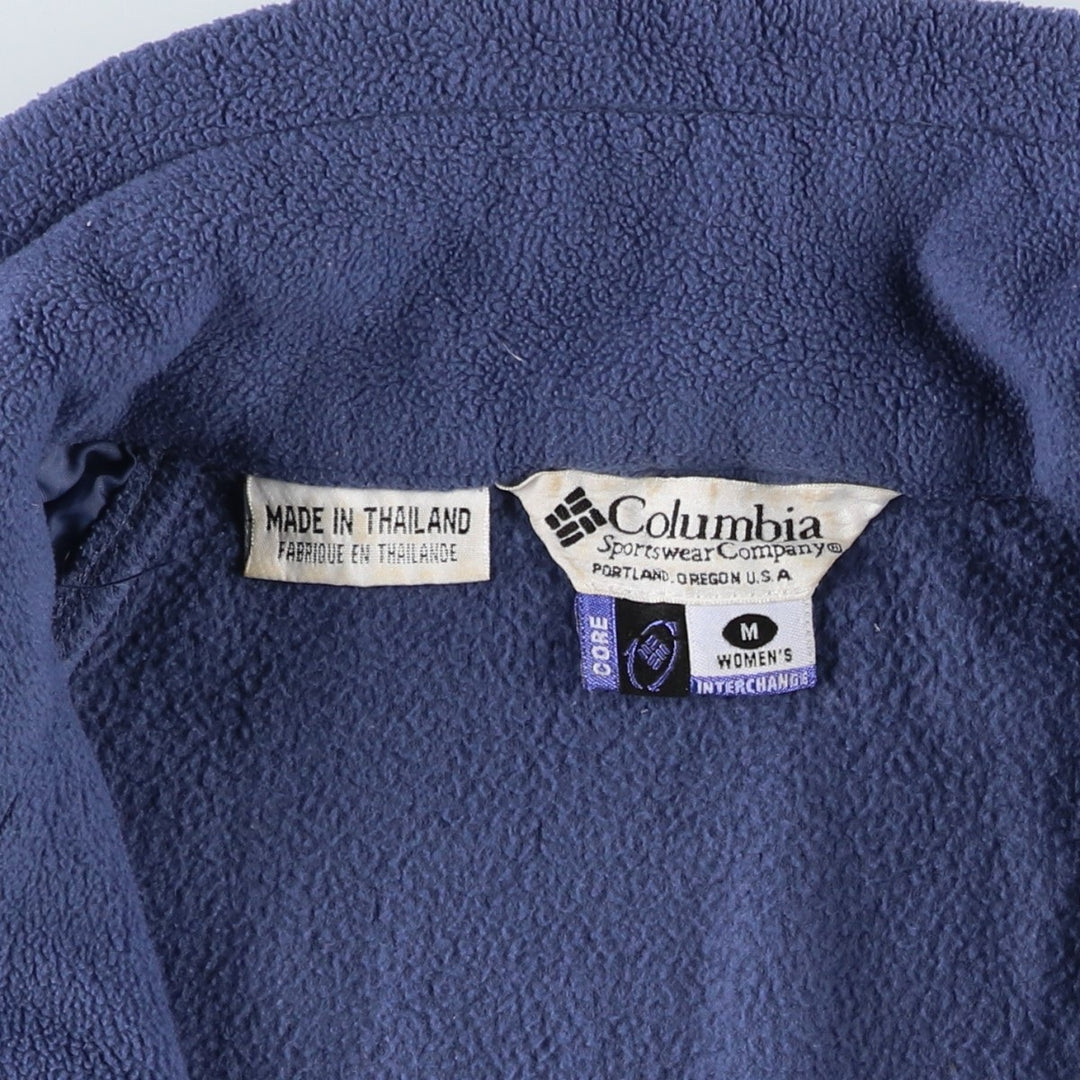 2000'S Columbia fleece jacket, women's size M polyester blue type Vintage Second Hand