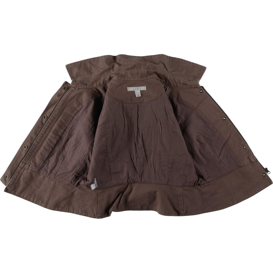 LOFT Sampling Military Jacket, Women's Size L (approx.) cotton gray type Vintage Second Hand