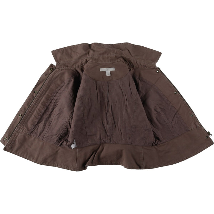 LOFT Sampling Military Jacket, Women's Size L (approx.) cotton gray type Vintage Second Hand