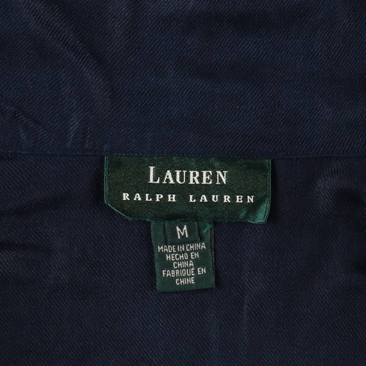 Ralph Lauren linen hoodie, women's size M (approx.) linen navy blue type Vintage Second Hand