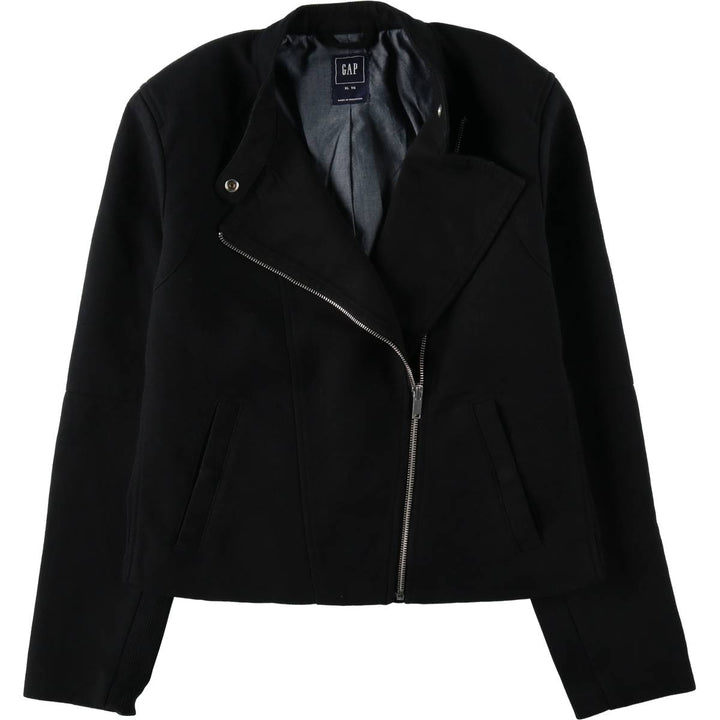 GAP Double Rider Jacket, Women's Size XL polyester black type Vintage Second Hand