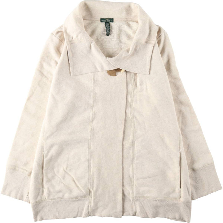 Ralph Lauren LRL LAUREN JEANS COMPANY Native Pattern Shawl Collar Knit Jacket, Women's Size XL (approx.) cotton ivory Vintage Second Hand