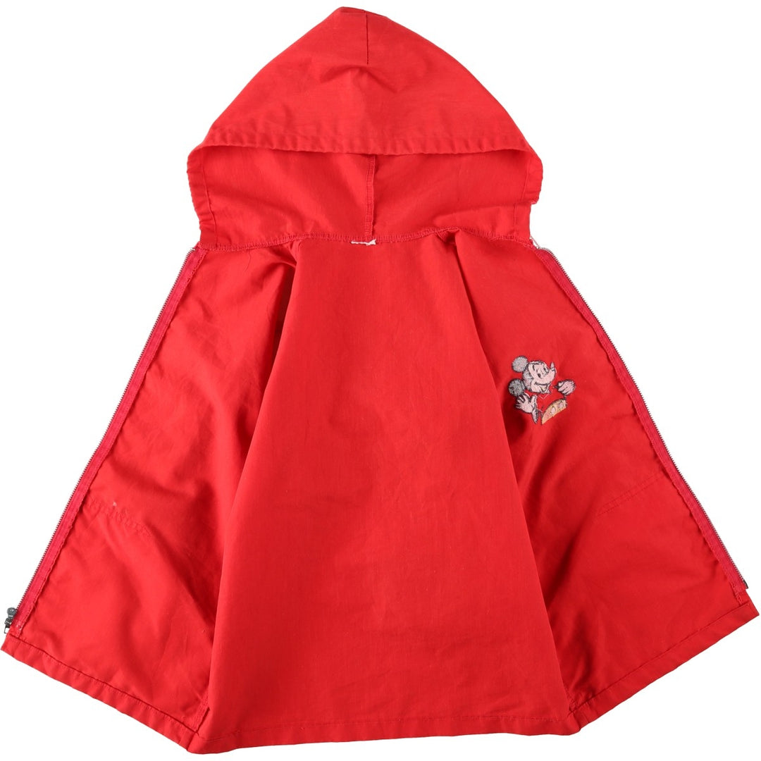1960'S Mickey Mouse Hooded Jacket, Women's Size S (approx.), Vintage unclear red type Vintage Second Hand