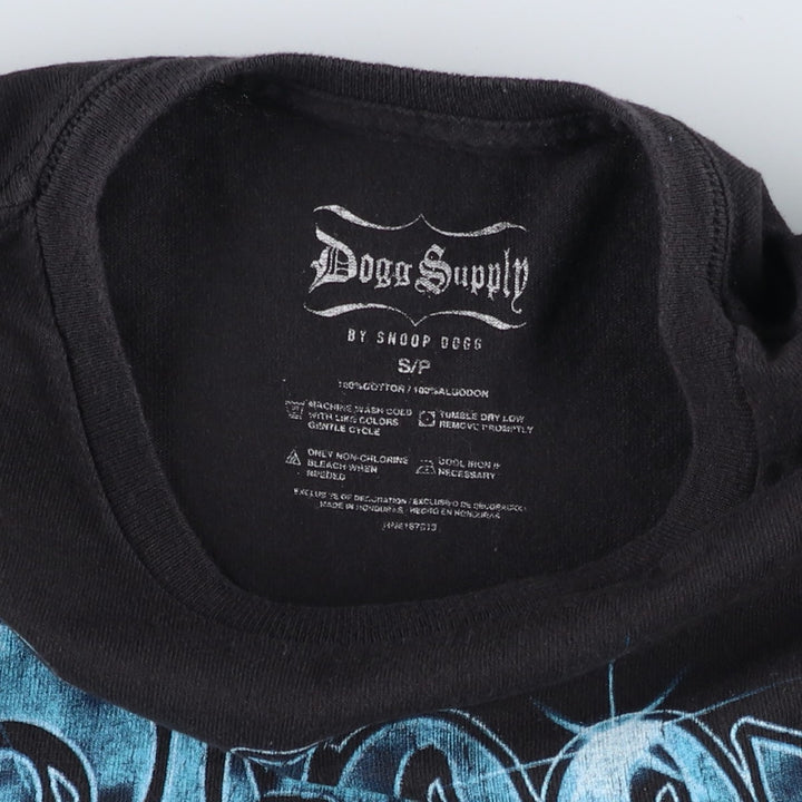 Dogg Supply SNOOP DOGG Wrap T-Shirt (Women's Size S) cotton black type Vintage Second Hand