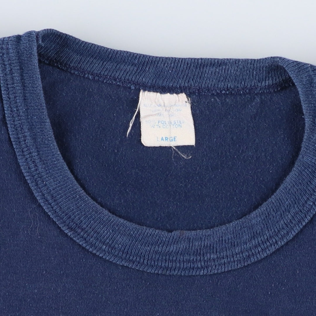 MLB NEW YORK YANKEES sports print T-shirt, women's size L (approx.), vintage. cotton navy blue type Vintage Second Hand