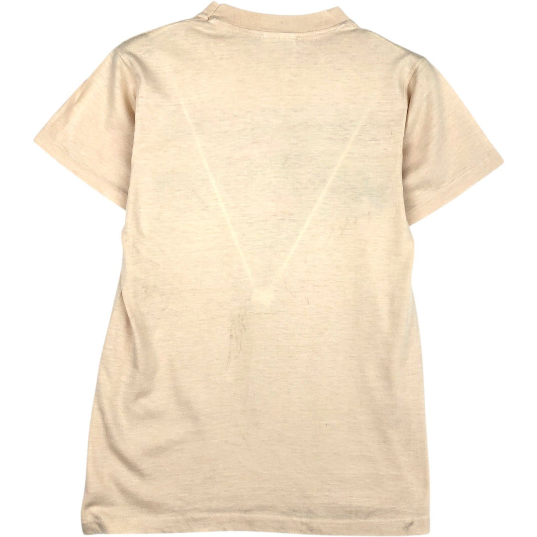 80s-90'S Hanes 50 cotton Beige type Vintage Second Hand