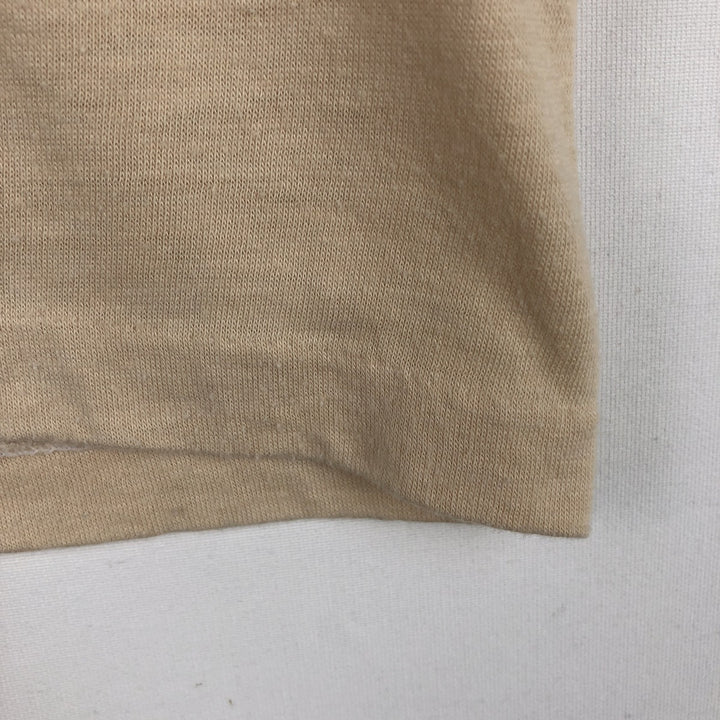 80s-90'S Hanes 50 cotton Beige type Vintage Second Hand