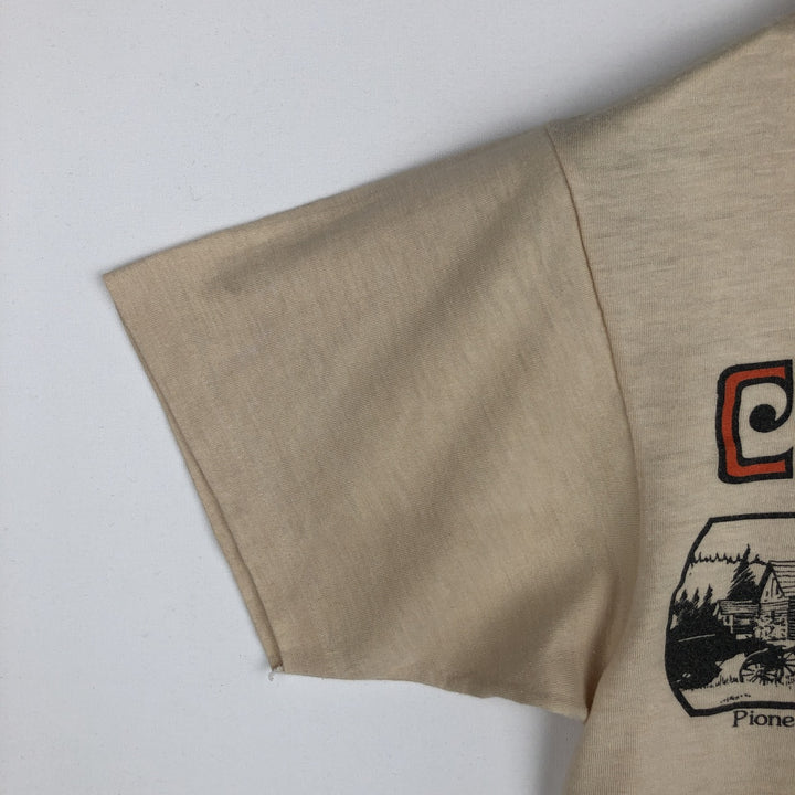 80s-90'S Hanes 50 cotton Beige type Vintage Second Hand