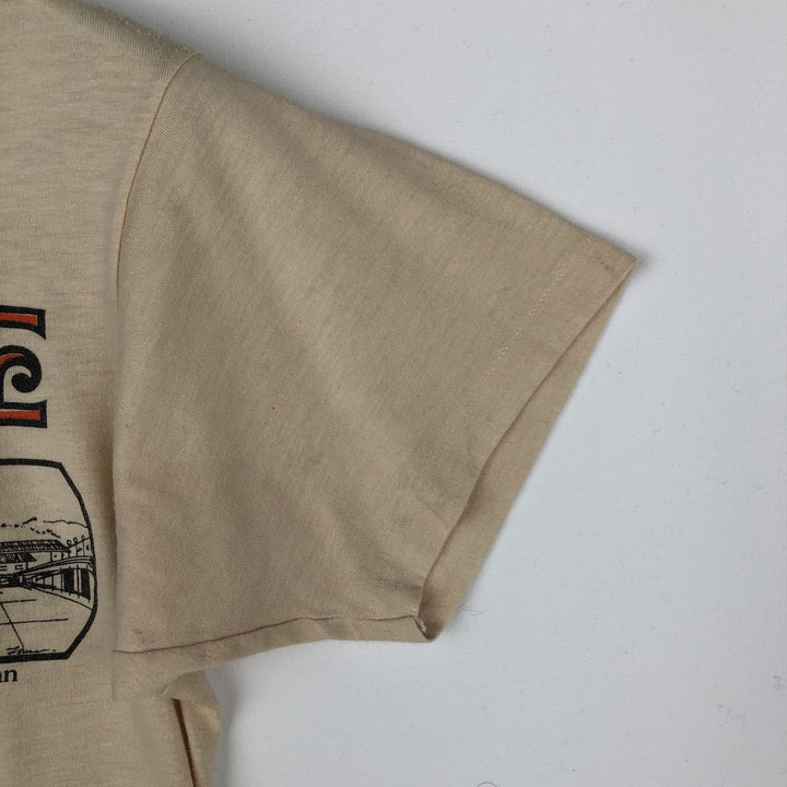 80s-90'S Hanes 50 cotton Beige type Vintage Second Hand