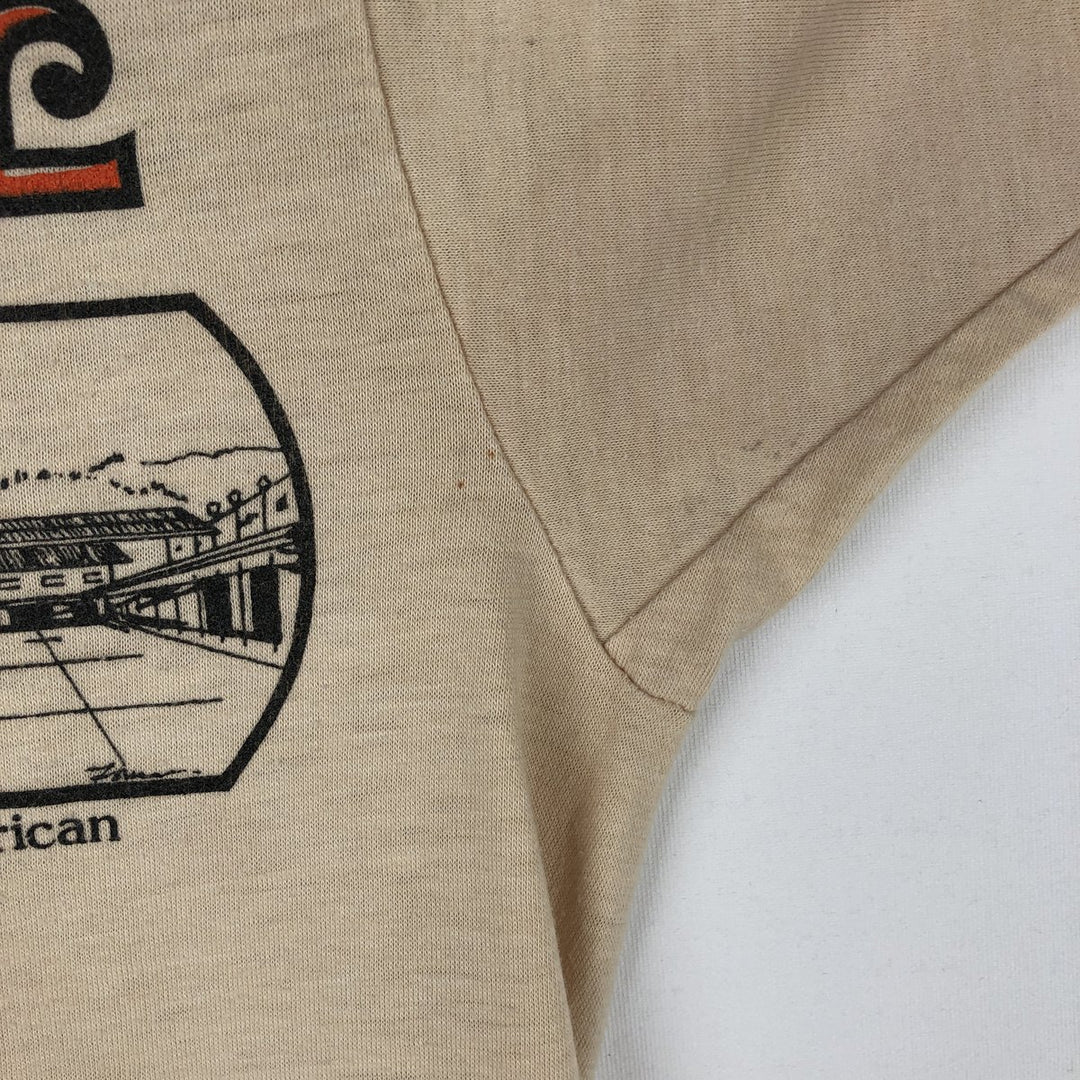 80s-90'S Hanes 50 cotton Beige type Vintage Second Hand