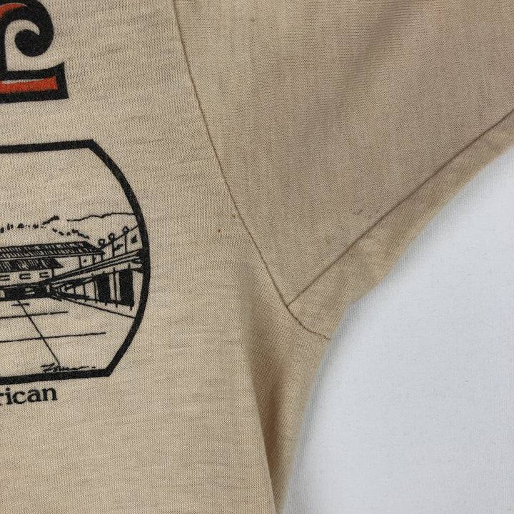 80s-90'S Hanes 50 cotton Beige type Vintage Second Hand