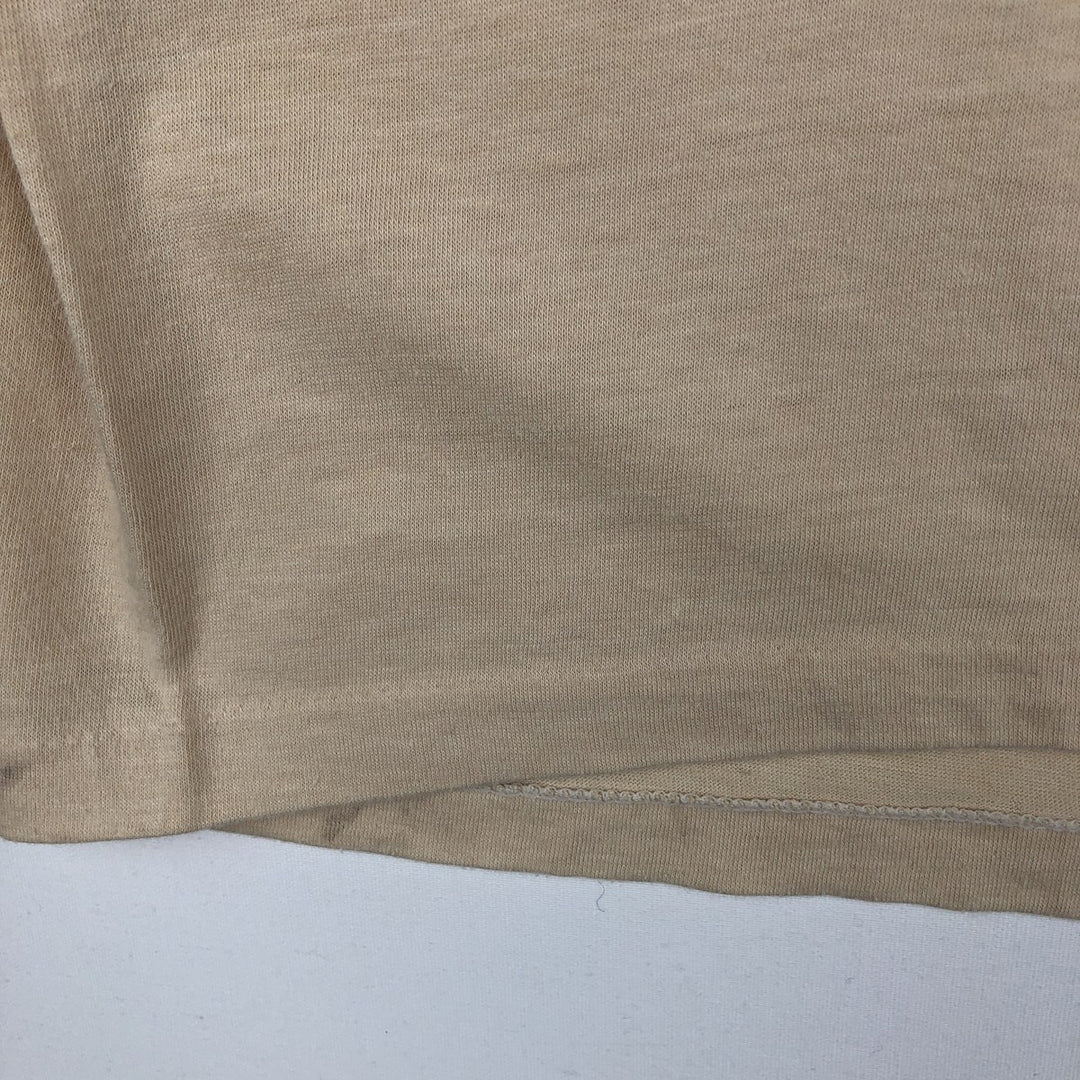 80s-90'S Hanes 50 cotton Beige type Vintage Second Hand