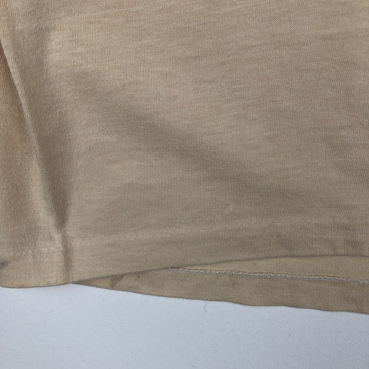 80s-90'S Hanes 50 cotton Beige type Vintage Second Hand