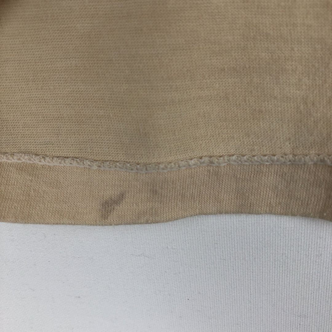 80s-90'S Hanes 50 cotton Beige type Vintage Second Hand