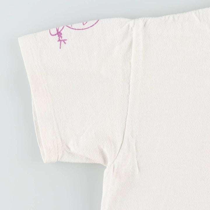 80'S Panama Jack print T-shirt, women's size M equivalent, vintage. cotton white type Vintage Second Hand