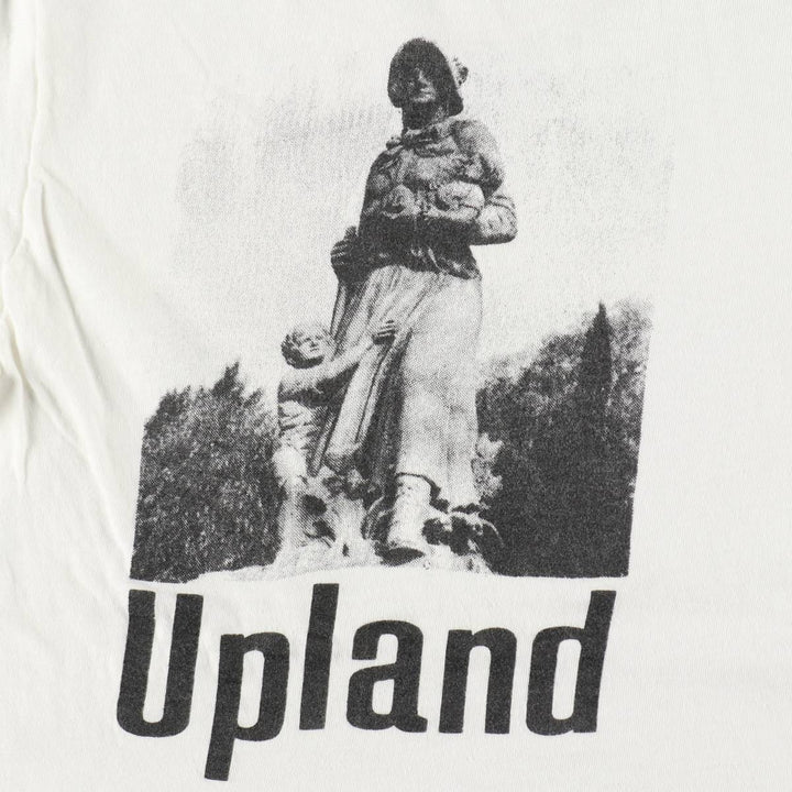 Vintage 70'S Hanes Triangle Tag Printed T-Shirt Made in USA Women's S Size cotton white type Vintage Second Hand