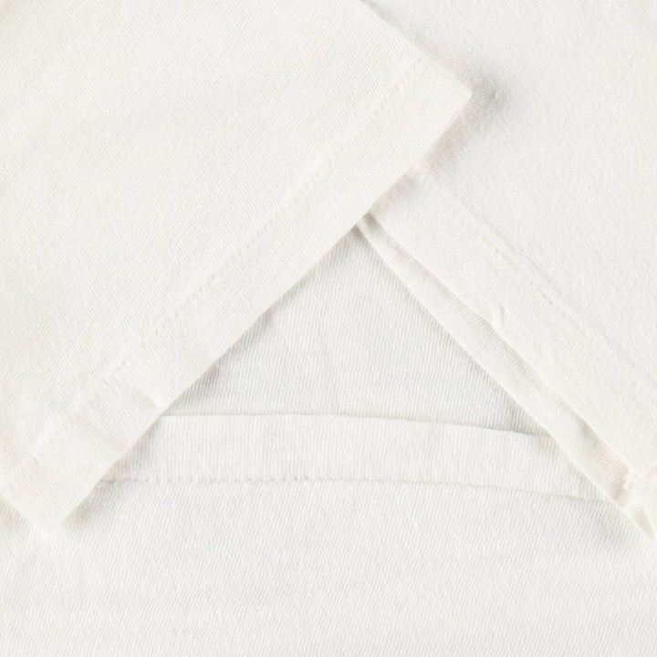 Vintage 70'S Hanes Triangle Tag Printed T-Shirt Made in USA Women's S Size cotton white type Vintage Second Hand