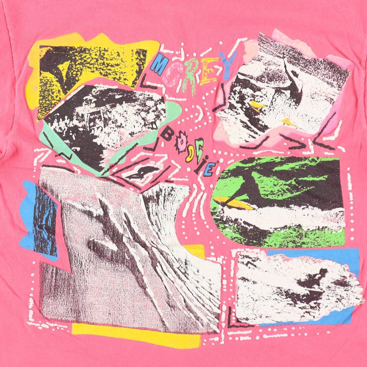 80'S Morey Boogie Surf Skate T-Shirt, Made in USA, Women's Size M (approx.), Vintage cotton pink type Vintage Second Hand