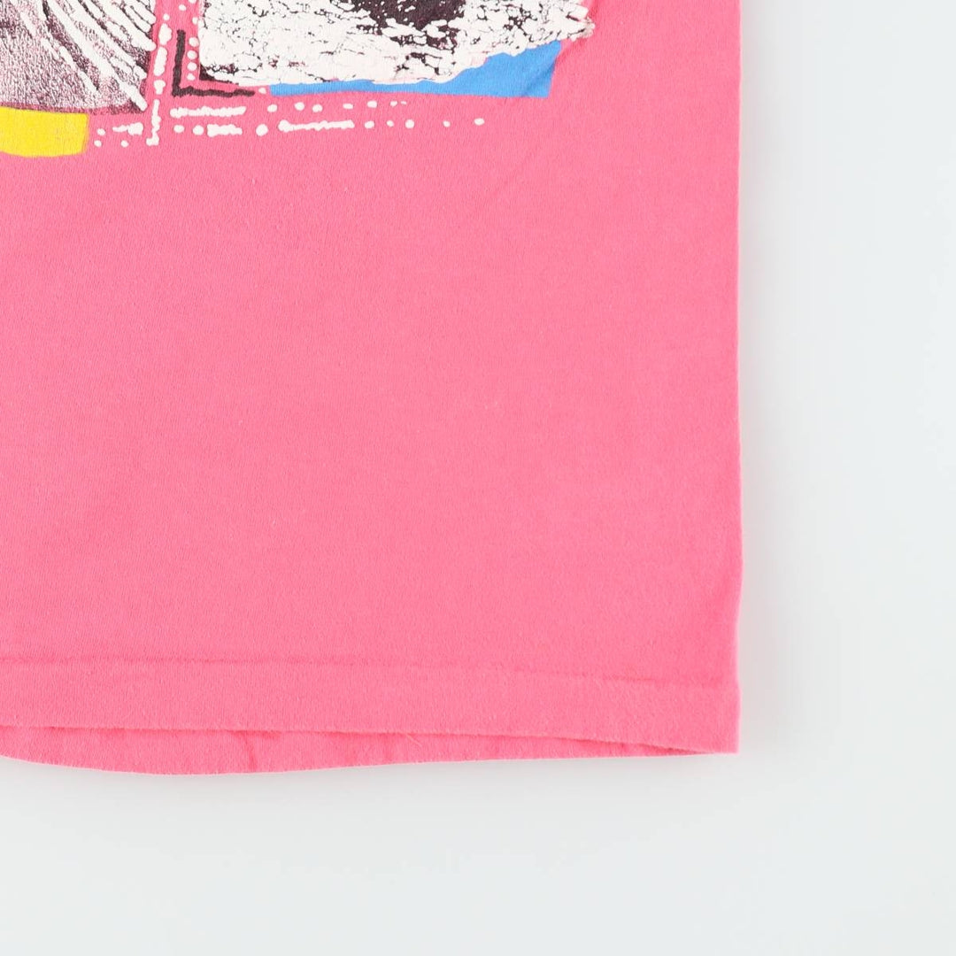 80'S Morey Boogie Surf Skate T-Shirt, Made in USA, Women's Size M (approx.), Vintage cotton pink type Vintage Second Hand
