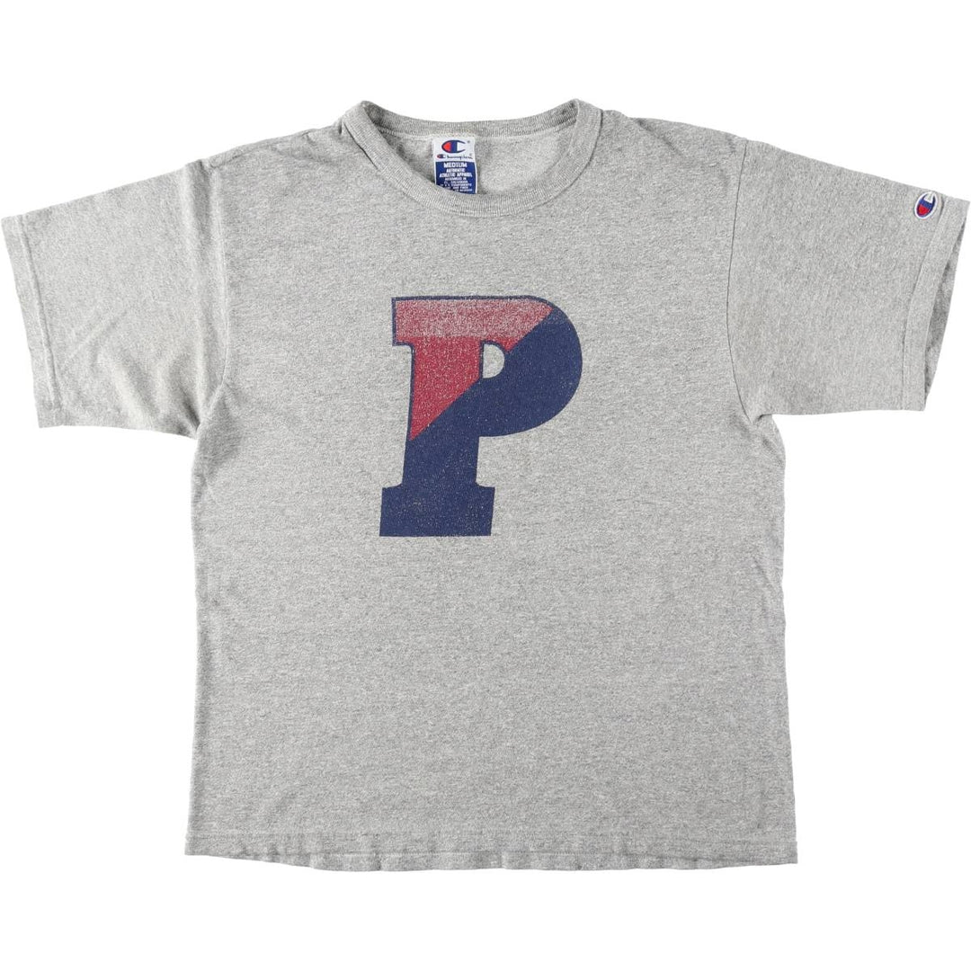 90'S Champion PENN University of Pennsylvania College Sports Print T-Shirt, Women's Size M (approx.), Vintage cotton gray type Vintage Second Hand
