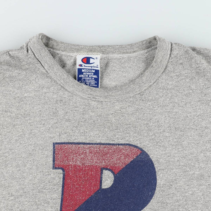 90'S Champion PENN University of Pennsylvania College Sports Print T-Shirt, Women's Size M (approx.), Vintage cotton gray type Vintage Second Hand