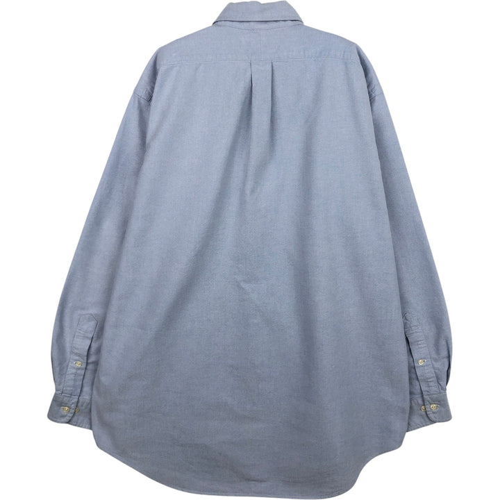 Ralph Lauren YARMOUTH long sleeve button down shirt, men's size L cotton Blue type light blue Vintage Second Hand