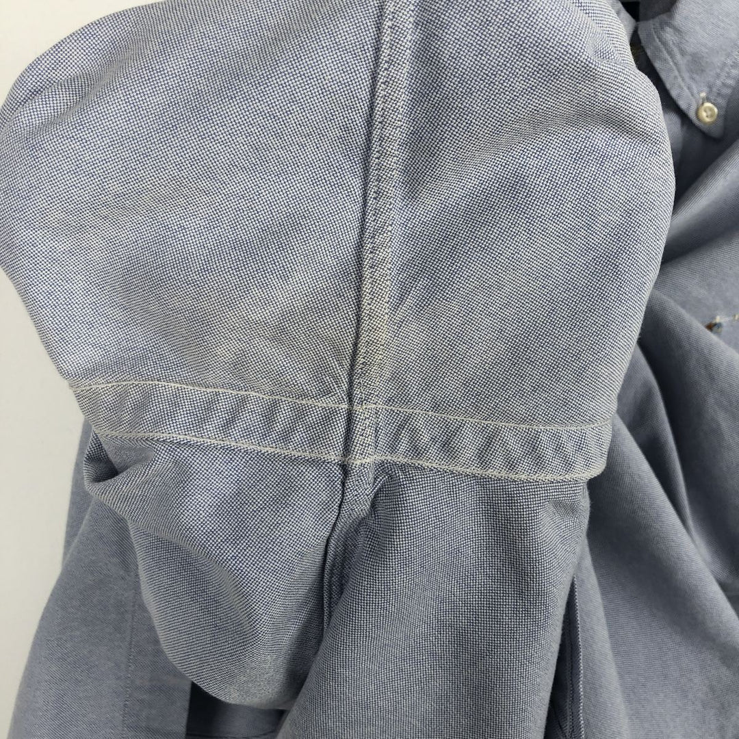 Ralph Lauren YARMOUTH long sleeve button down shirt, men's size L cotton Blue type light blue Vintage Second Hand