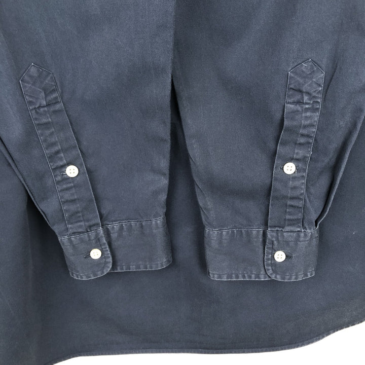 Ralph Lauren BLAKE long sleeve button down shirt, men's XL size cotton navy blue type Vintage Second Hand