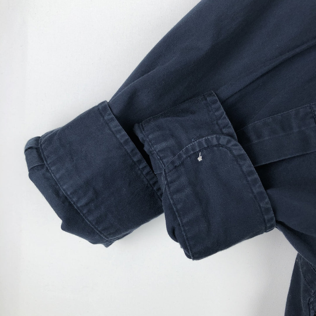 Ralph Lauren BLAKE long sleeve button down shirt, men's XL size cotton navy blue type Vintage Second Hand