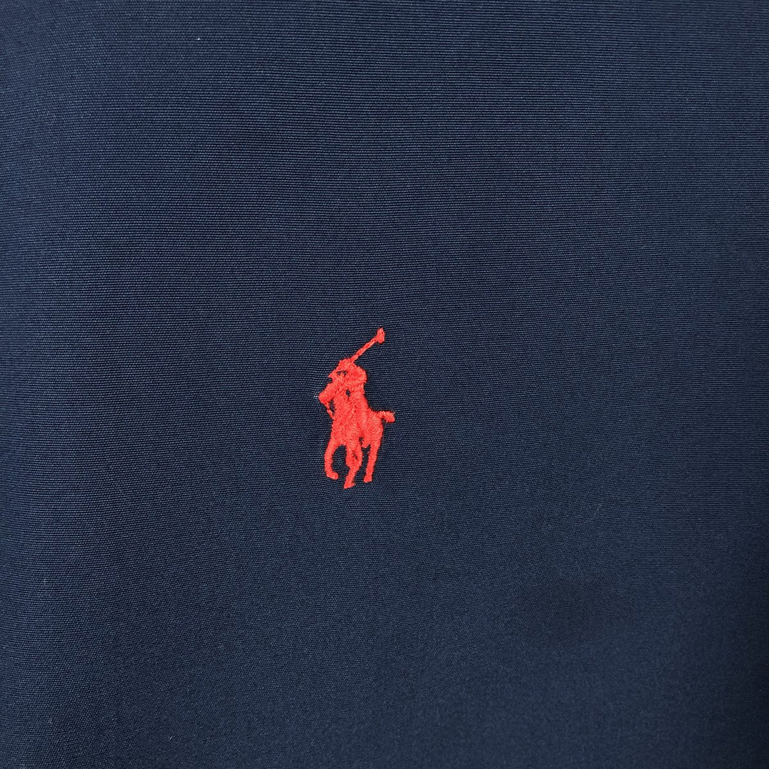 Ralph Lauren BLAKE long sleeve button down shirt, men's size L cotton navy blue type Vintage Second Hand