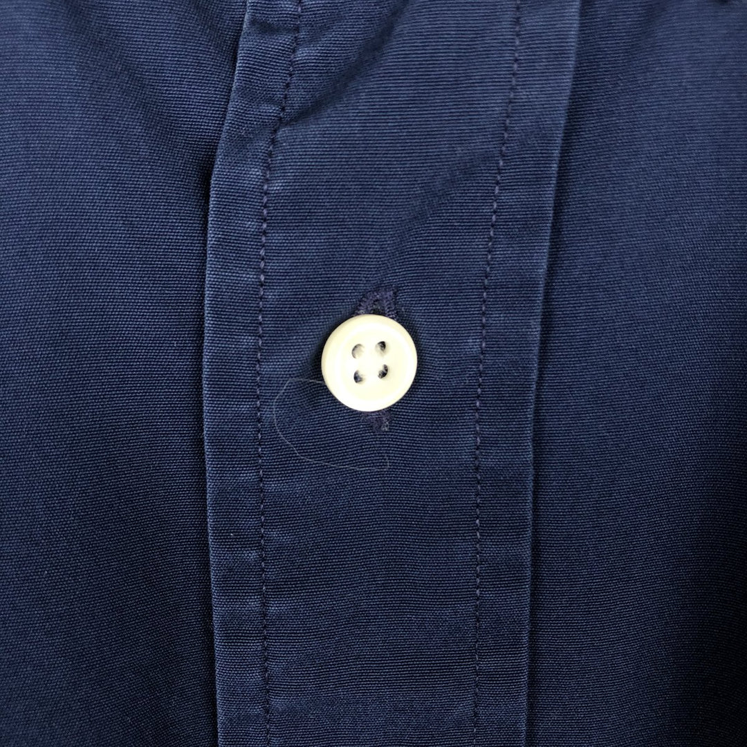 Ralph Lauren BLAKE long sleeve button down shirt, men's size L cotton navy blue type Vintage Second Hand