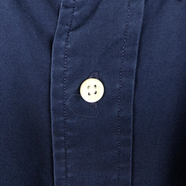Ralph Lauren BLAKE long sleeve button down shirt, men's size L cotton navy blue type Vintage Second Hand