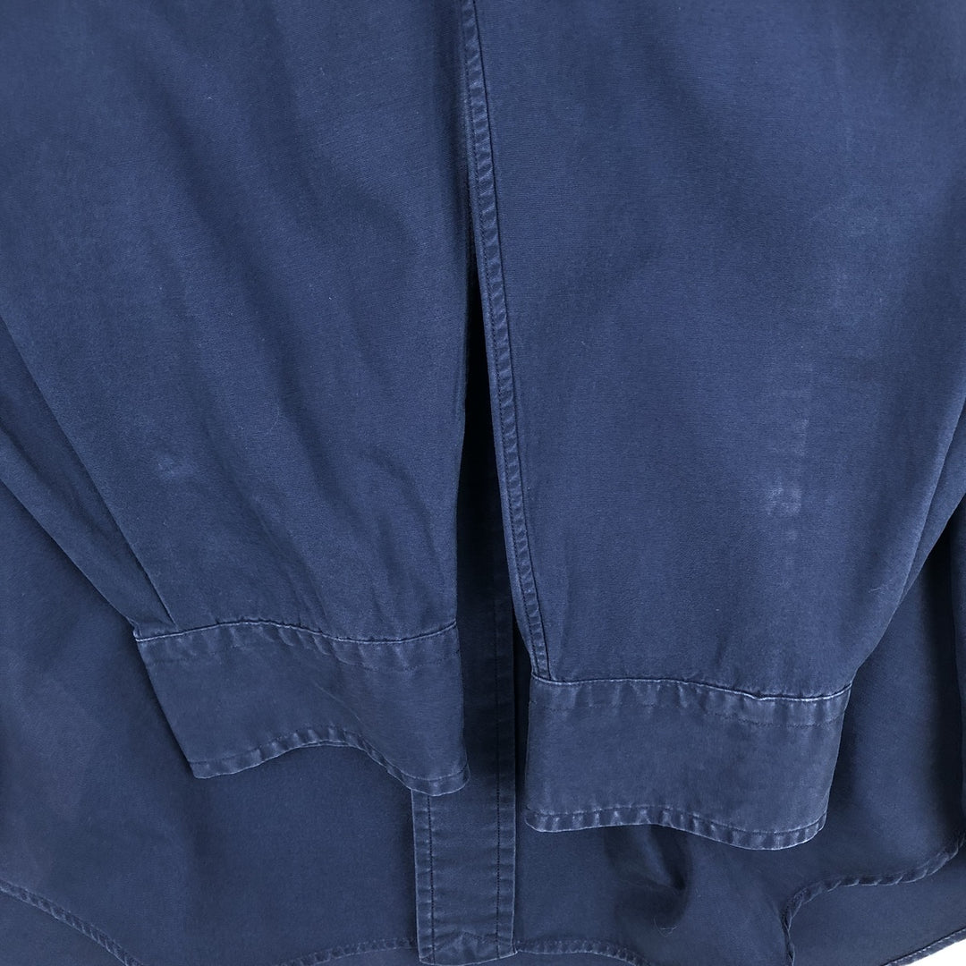 Ralph Lauren BLAKE long sleeve button down shirt, men's size L cotton navy blue type Vintage Second Hand
