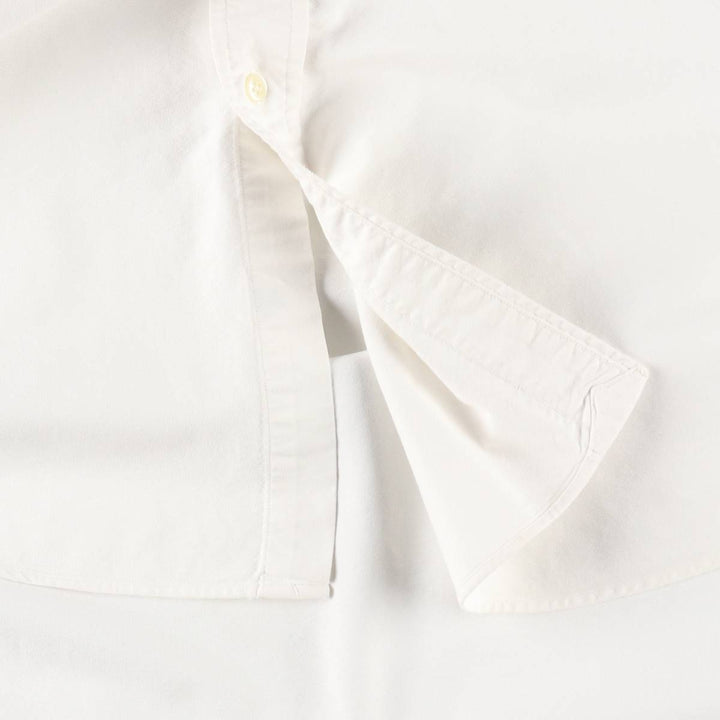 Ralph Lauren BIG SHIRT Long sleeve button down shirt Men's size L cotton white type Vintage Second Hand