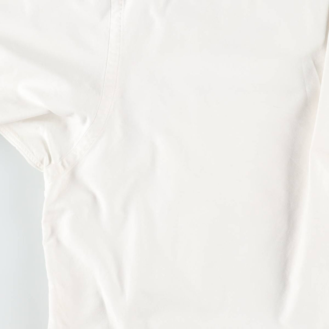 Ralph Lauren BIG SHIRT Long sleeve button down shirt Men's size L cotton white type Vintage Second Hand