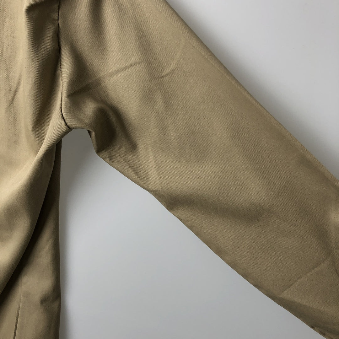 1970'S Big Smith Long-Sleeve Work Shirt, Men's Size M (approx.), Vintage polyester Beige type Vintage Second Hand