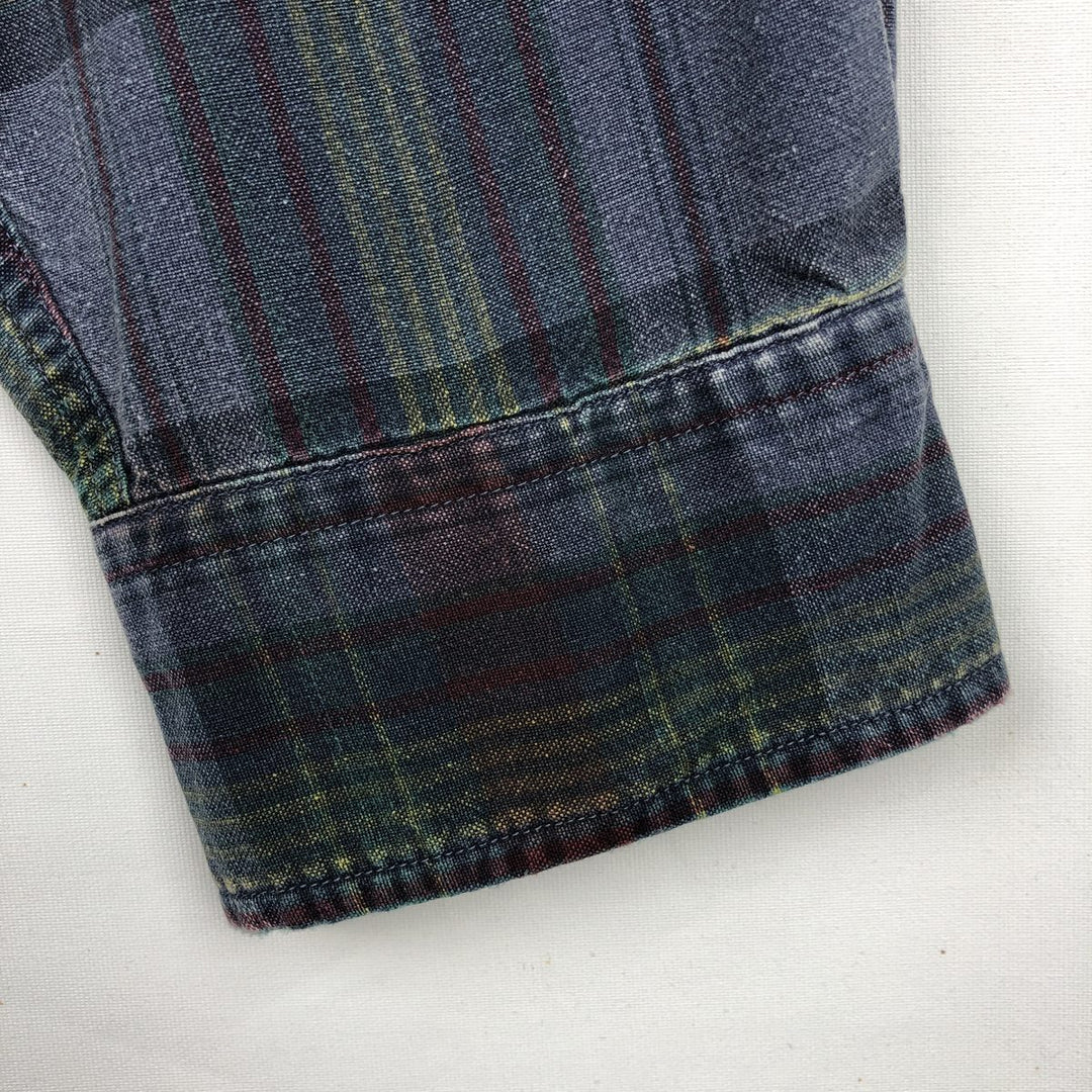 Brooks Brothers Est.1818 Long Sleeve Button-Down Check Shirt, Men's XL cotton navy blue type Vintage Second Hand