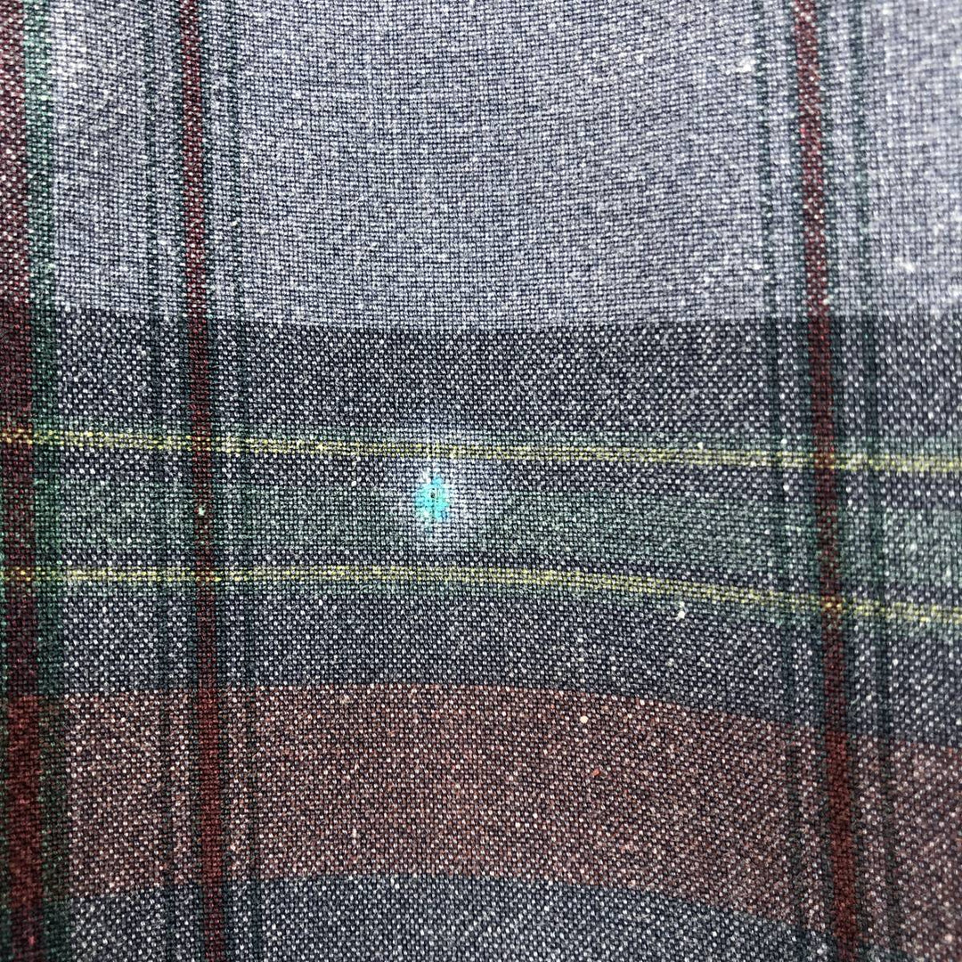 Brooks Brothers Est.1818 Long Sleeve Button-Down Check Shirt, Men's XL cotton navy blue type Vintage Second Hand
