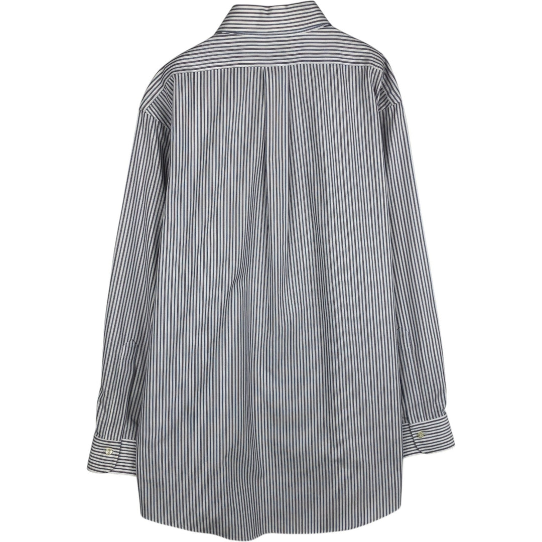 Brooks Brothers Est.1818 REGENT Long Sleeve Button-Down Striped Shirt, Men's Size L Supima Cotton white type Vintage Second Hand
