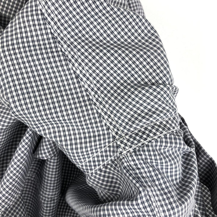 Calvin Klein long-sleeved cotton check shirt, men's size M cotton white type Vintage Second Hand