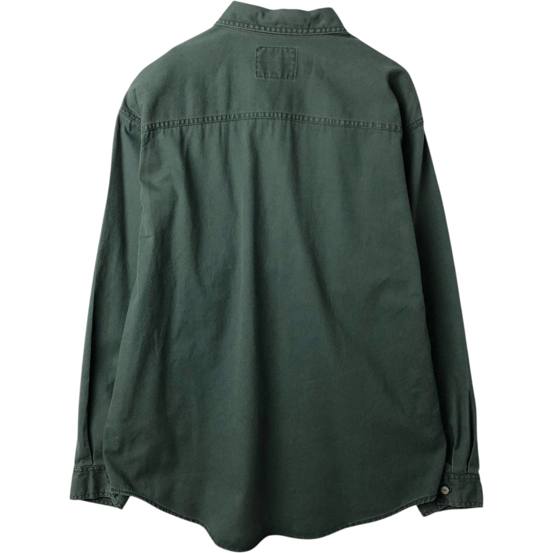 Vintage 90'S Levi's Red Tab long-sleeved denim shirt, men's size XL cotton Green type dark green Vintage Second Hand