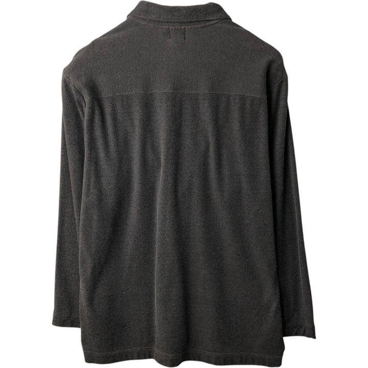 90s-00'S Calvin Klein Jeans Long-Sleeve Cotton Box Shirt, Men's Size L (approx.) cotton Charcoal Vintage Second Hand