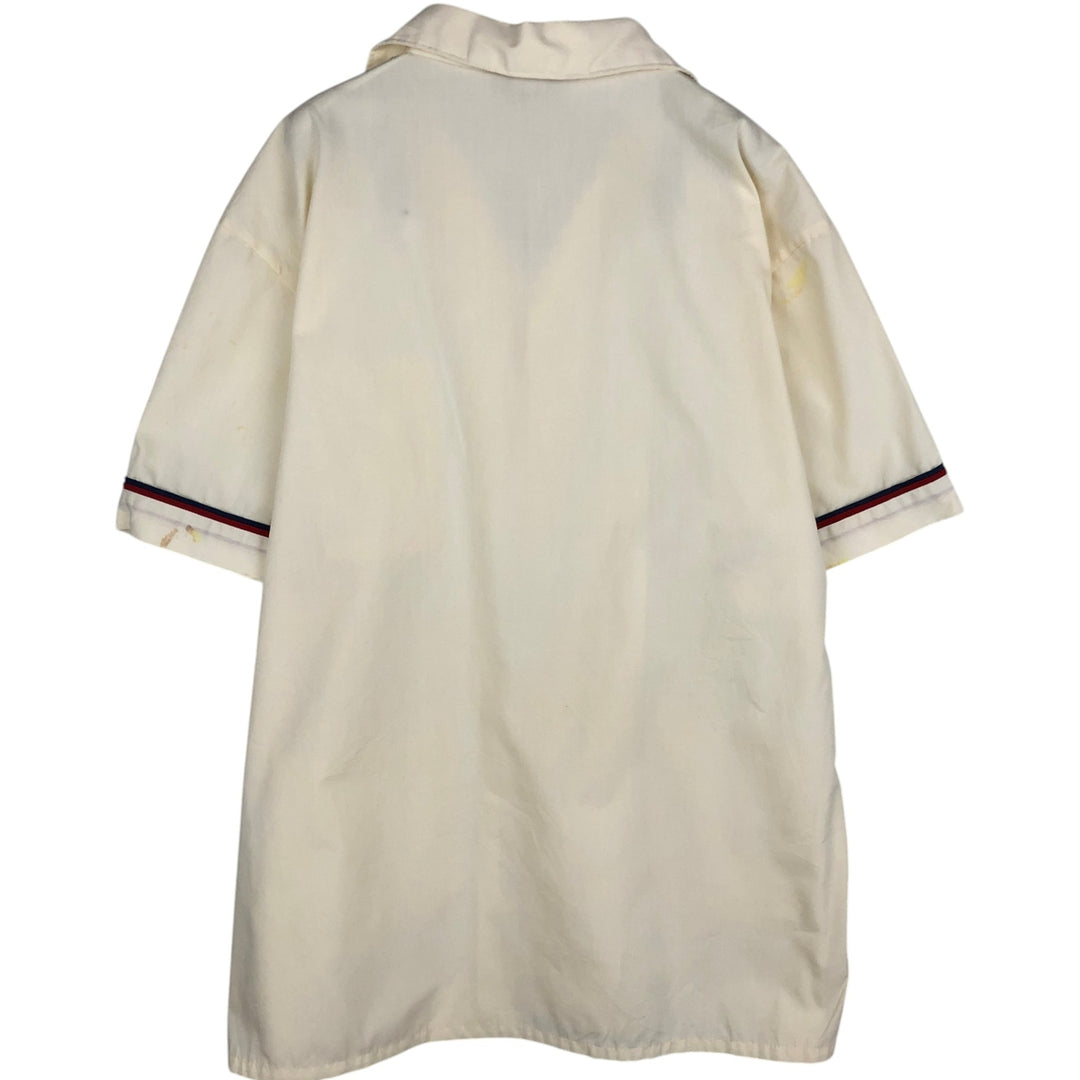 Jantzen short-sleeved open-collar shirt, men's size L equivalent, vintage. unclear unbleached Vintage Second Hand