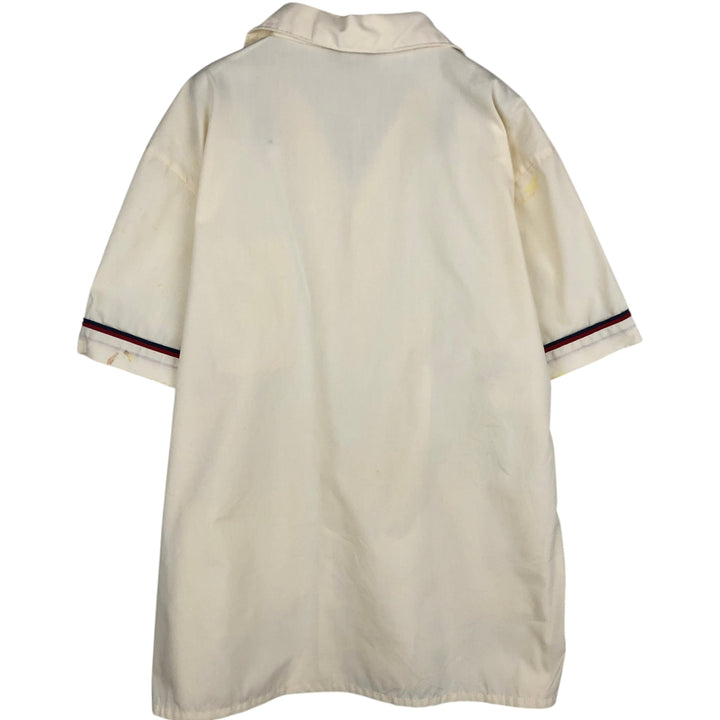 Jantzen short-sleeved open-collar shirt, men's size L equivalent, vintage. unclear unbleached Vintage Second Hand