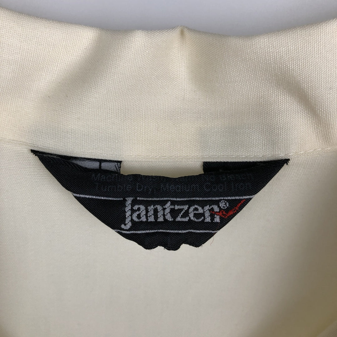 Jantzen short-sleeved open-collar shirt, men's size L equivalent, vintage. unclear unbleached Vintage Second Hand