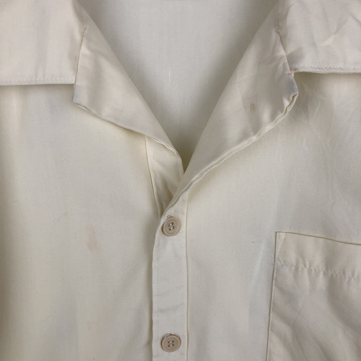 Jantzen short-sleeved open-collar shirt, men's size L equivalent, vintage. unclear unbleached Vintage Second Hand