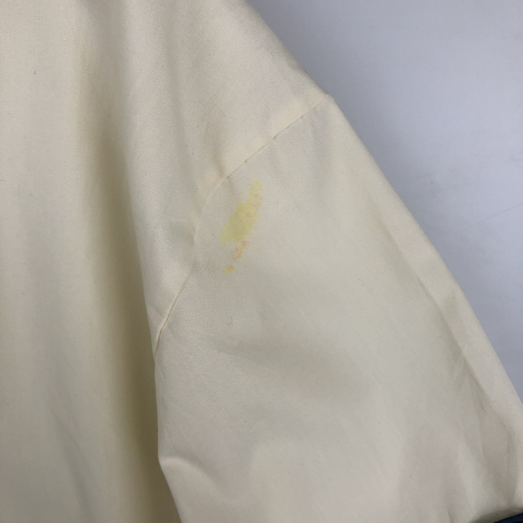 Jantzen short-sleeved open-collar shirt, men's size L equivalent, vintage. unclear unbleached Vintage Second Hand
