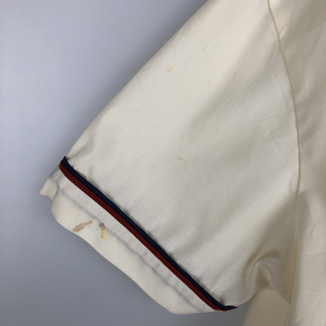 Jantzen short-sleeved open-collar shirt, men's size L equivalent, vintage. unclear unbleached Vintage Second Hand